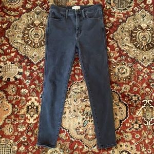 Madewell denim 10” high rise skinny jeans
